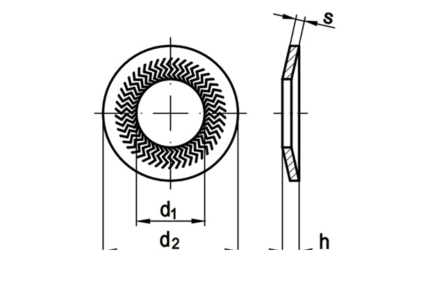 Шайба контактная art.88123 рифленая