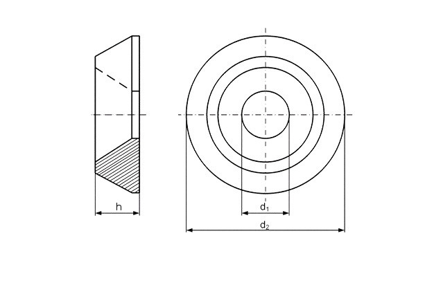 Шайба-розетка NFE 27-619, art.9081, art. 88965, art. 88966