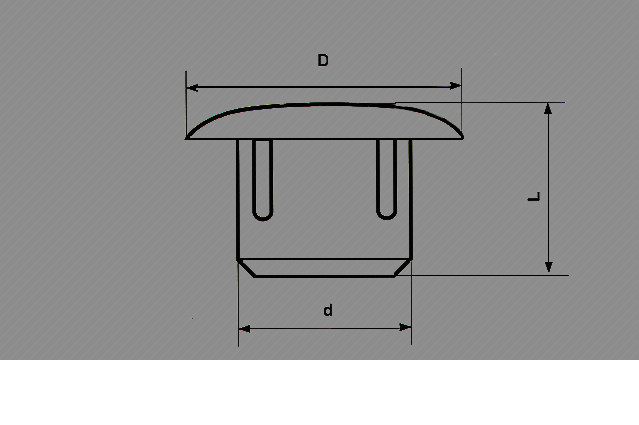 Заглушка мебельная декоративная круглая