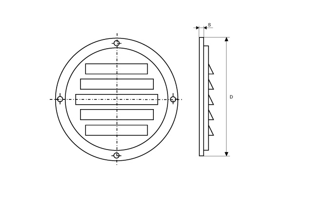 Решетка вентиляционная М 8057 E