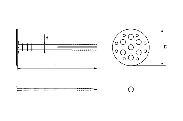 Дюбель для теплоизоляции IZО