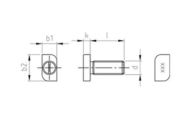 Болт с Т-образной головкой 20/12, art.9197