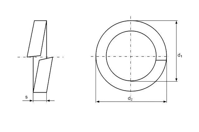 Шайба пружинная разрезная DIN 7980