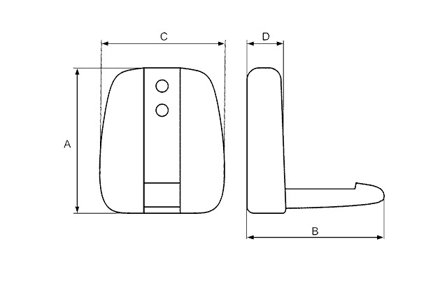 Крючок складной М 8830-Н