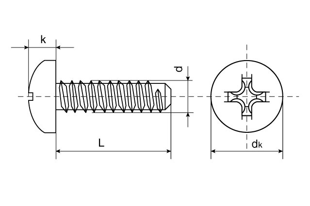 Саморез DIN 7981 F
