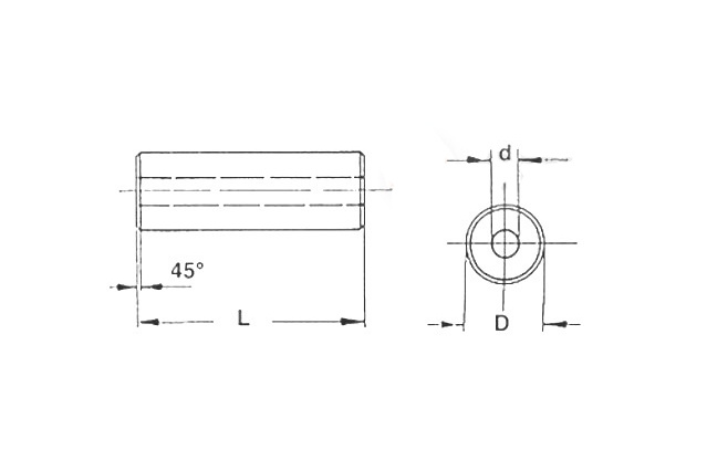 Стойка круглая безрезьбовая