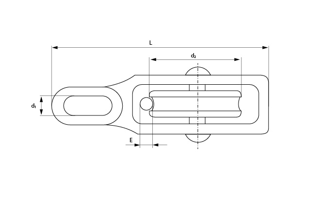 Блок с проушиной одинарный