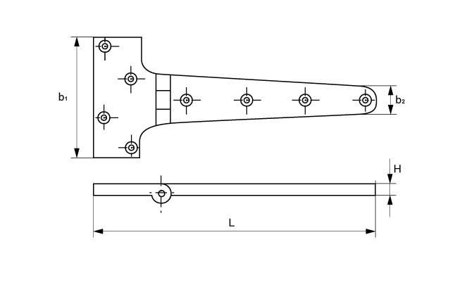 Петля дверная Т-образная М 8281