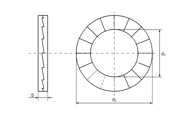 Шайба клиновая INFIX (DIN 25201)