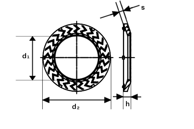 Шайба контактная art.88129 рифленая