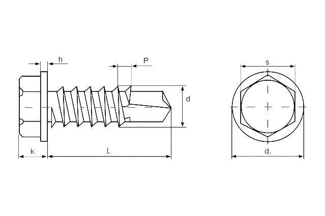 Саморез DIN 7504 K