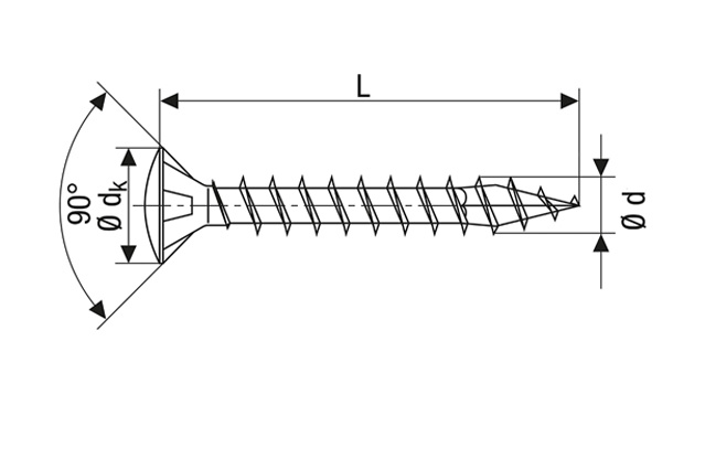 Саморез универсальный SPAX с линзообразной головкой