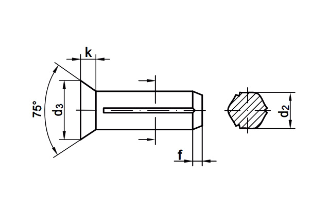 Штифт (заклёпка) цилиндрический DIN 1477