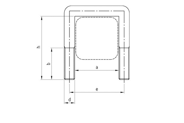Болт U-образный, прямоугольный тип art.3575
