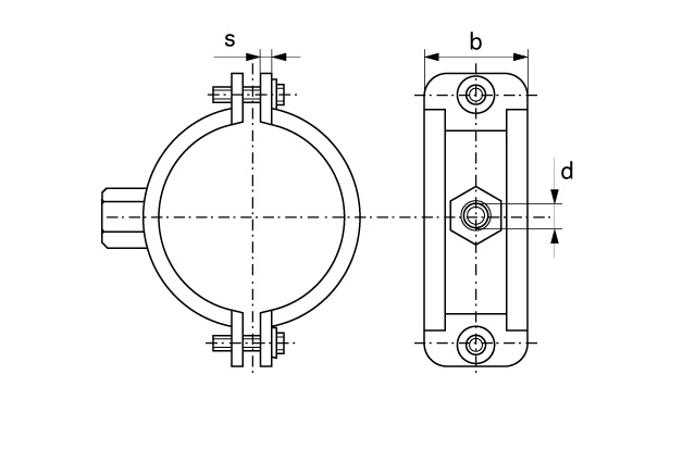 Хомут сантехнический М8/М10