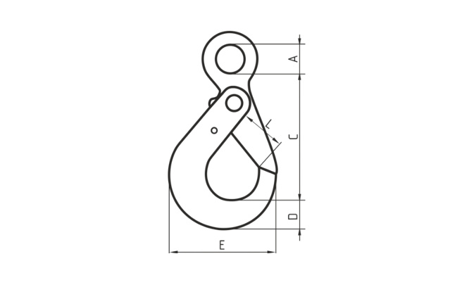 Крюк с принудительным закрыванием VK LK