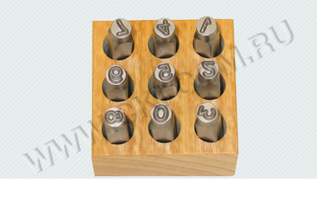 Клейма ударные буквенные и цифровые