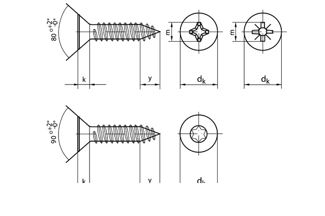 Саморез DIN 7982 C