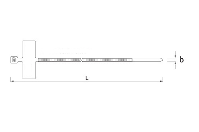 Стяжка кабельная с пластиной