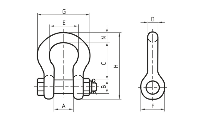 Скоба монтажная тип P DIN 833
