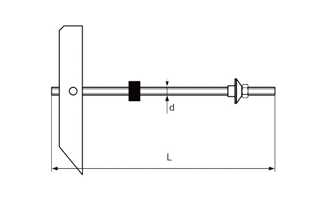 Дюбель KM 10 откидной