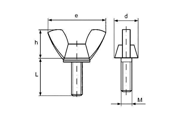 Винт-барашек ~DIN 316