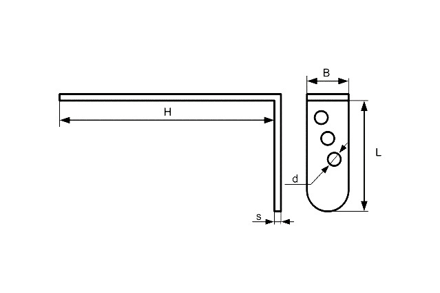 Пластина перфорированная угловая окрашенная
