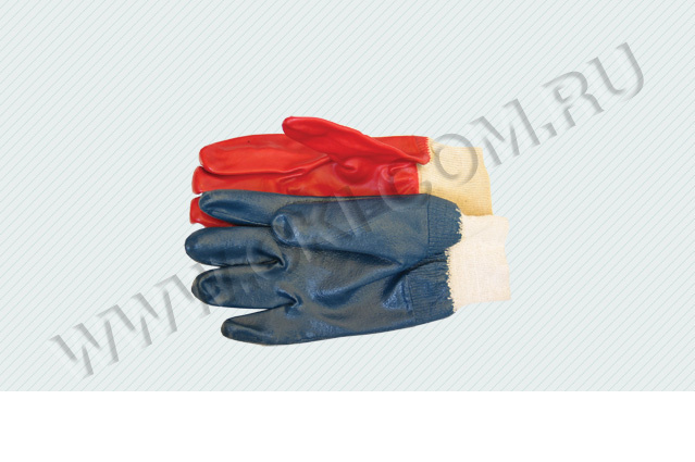 Перчатки прорезиненные рабочие