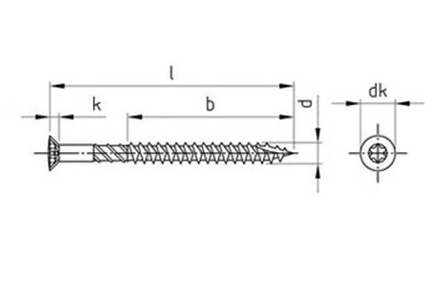 Саморез для терасс art.9043