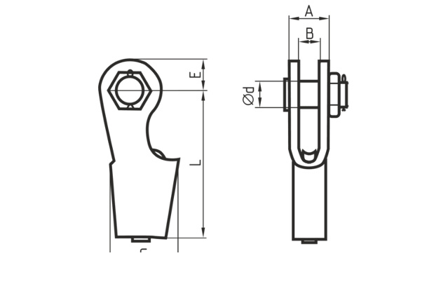 Зажим троса клиновой тип 3000