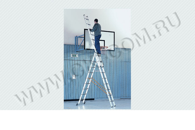 Лестница трёхсекционная многофункциональная Zarges