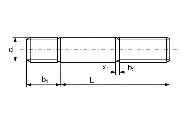 Шпилька DIN 939