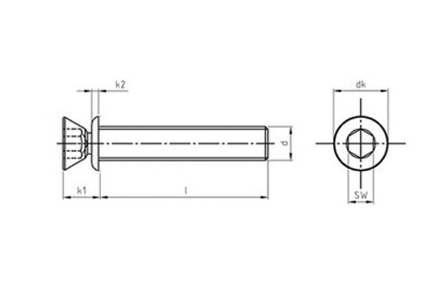 Винт антивандальный art. 9155