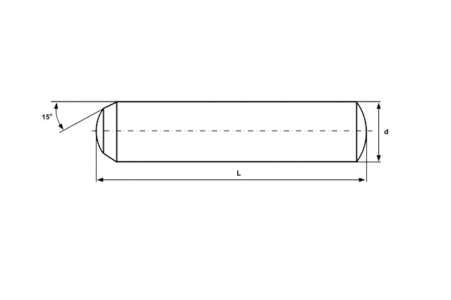 Штифт цилиндрический закалённый DIN 6325