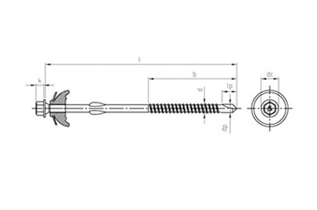 Саморез биметаллический art.9520