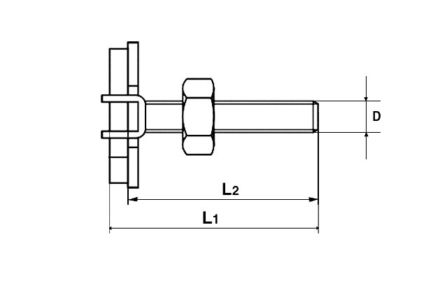 Болт FHS CLIX для монтажных шин MS
