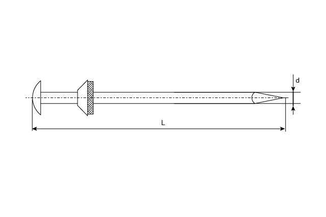 Гвоздь шиферный
