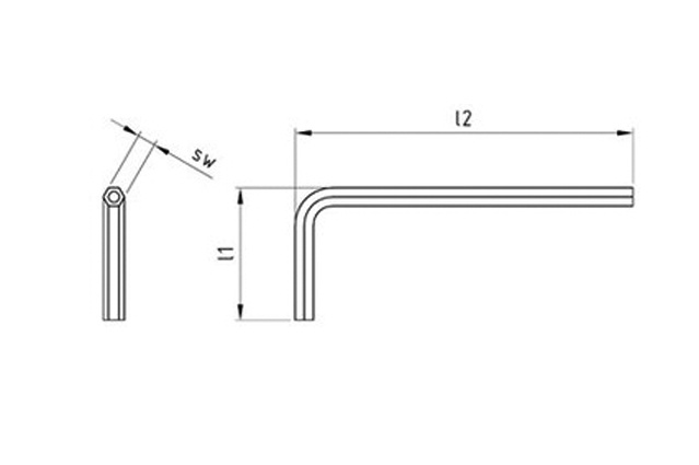 Ключ Г-образный art.9118