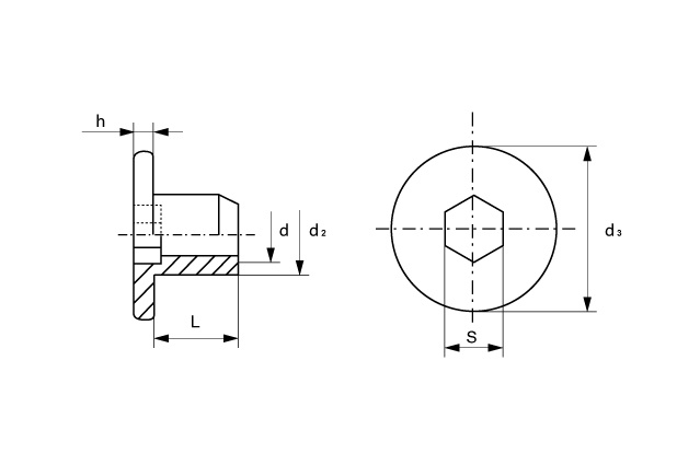 Гайка мебельная декоративная