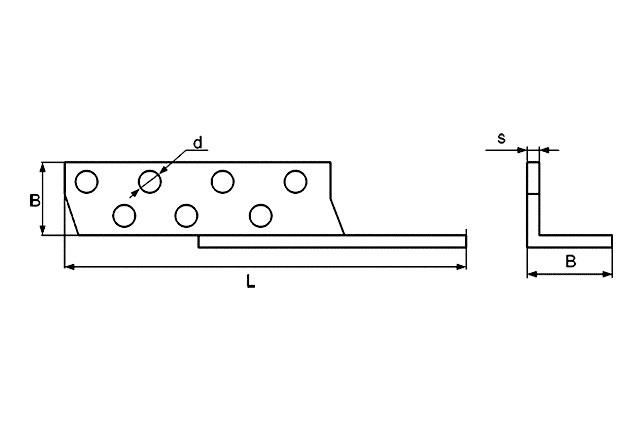 Держатель балки левый