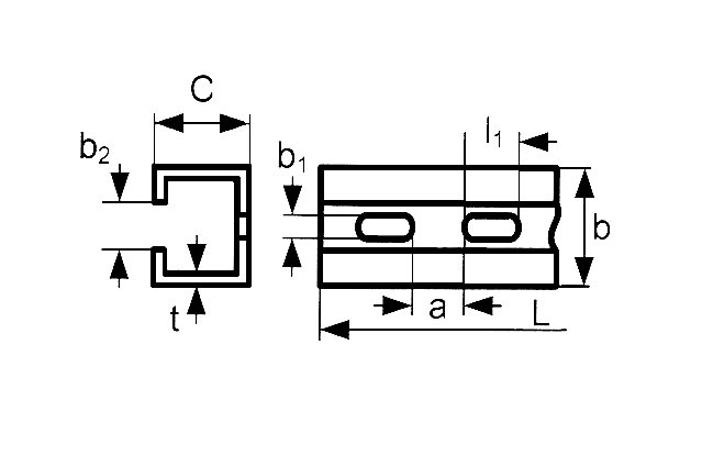 Шина (планка) монтажная KKKS