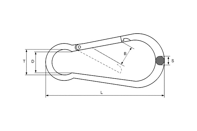 Карабин пожарный DIN 5299 C