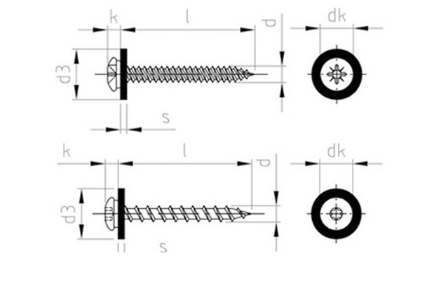 Саморез для подоконников art.9066