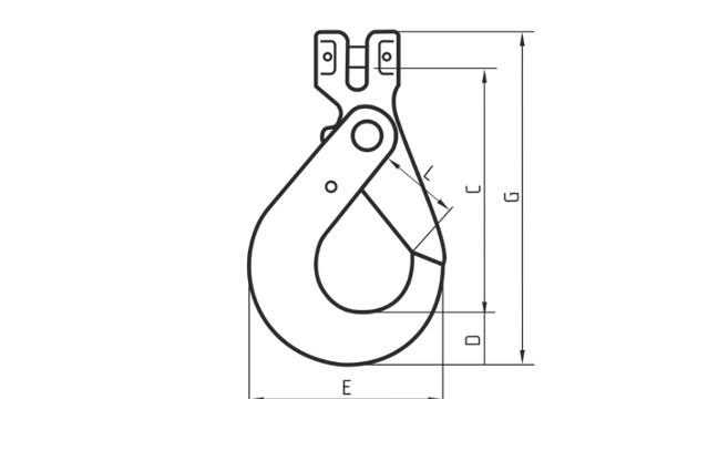 Крюк с принудительным закрыванием VK HLLK