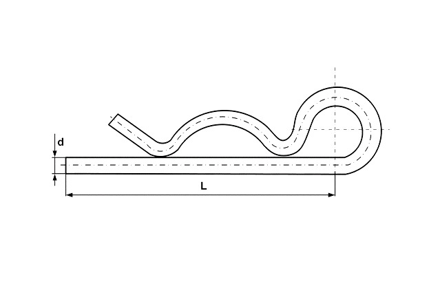 Шплинт пружинный (чека) М8273-Н