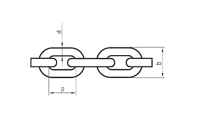 Цепь грузовая короткозвенная
