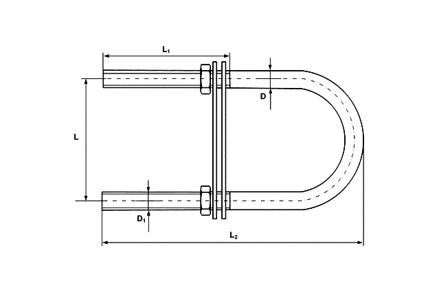 Рым U-образный М8230