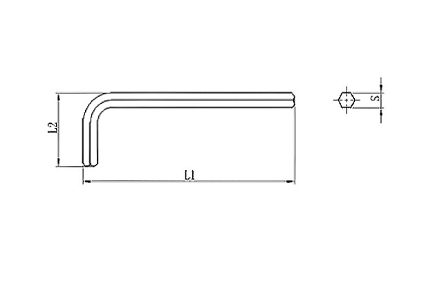 Ключ шестигранный Г-образный