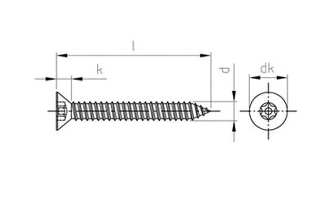 Саморез антивандальный art. 9122