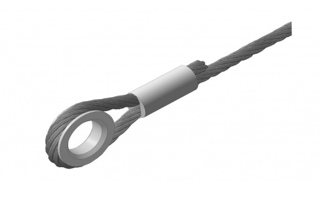 Запасовка с круглым коушем